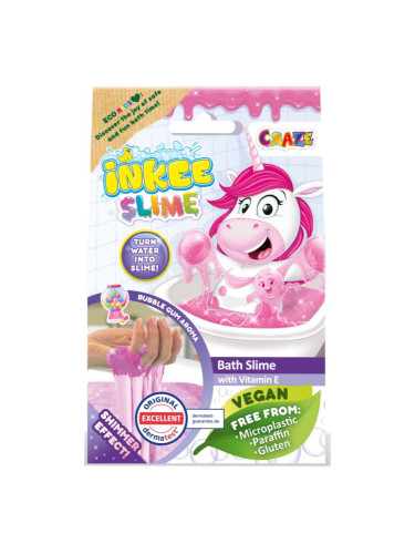 Craze INKEE Slime цветна слуз за вана Pink 100 гр.