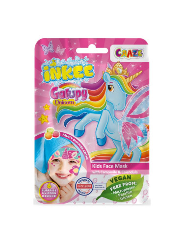 Craze INKEE Unicorn платнена маска за деца 5y+ 1 бр.