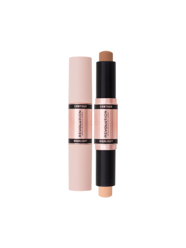 Makeup Revolution London Contour Double Ended Contour Stick Коректор за жени 4,3 g Нюанс Medium