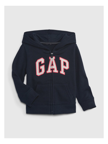Dark blue girls' sweatshirt french terry logo GAP
