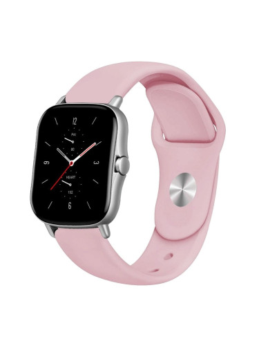 Силиконова каишка bSmart универсална за часовник Samsung, Huawei и др., 20mm, Розова