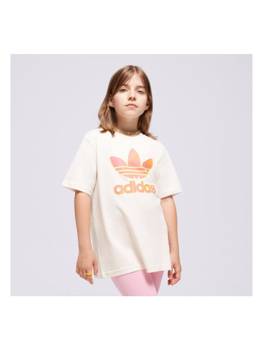 Adidas Тениска Tee Girl детски Дрехи Тениски IT7306 Бял
