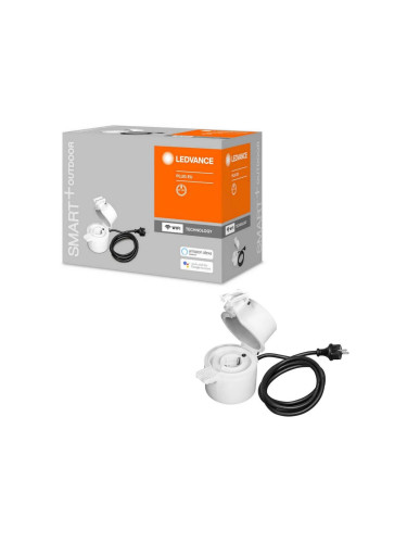 Ledvance - Екстериорен смарт контакт SMART+ PLUG SCHUKO 3680W IP44 Wi-Fi