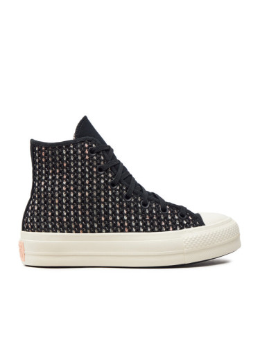 Converse Кецове Chuck Taylor All Star Lift Platform Crochet A09829C Черен