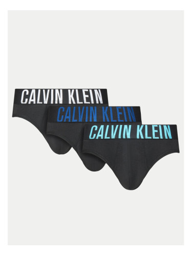 Calvin Klein Underwear Комплект 3 чифта слипове 000NB3607A Черен