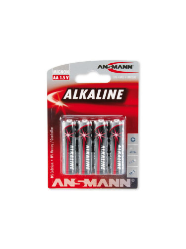 Ansmann 09629 LR6 AA RED - 4ks Алкална батерия 1,5V