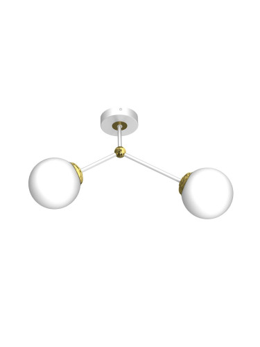 Повърхностен полилей JOY 2xE14/40W/230V бял/златист