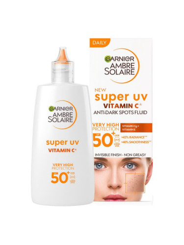 AMBRE SOLAIRE SUPER UV Vit.C SPF 50+ Флуид против петна 40мл