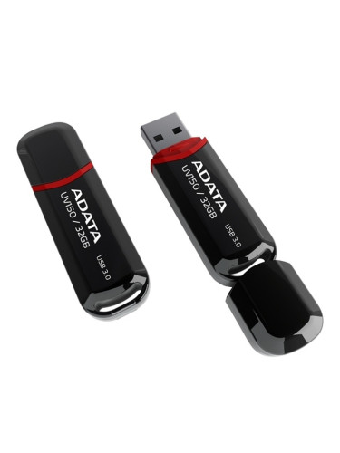 Памет 32GB USB Flash, A-Data UV150, USB3.0, черна