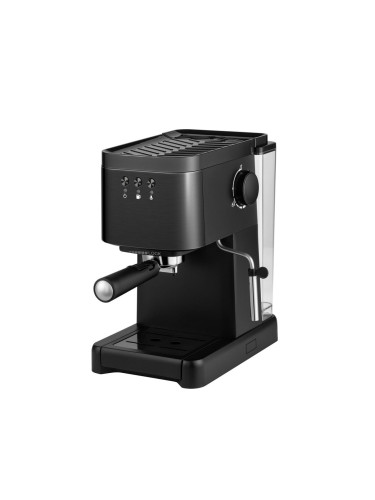Кафемашина еспресо Finlux FEM-1696 Black, 1100 W, 15 bar-a, функция за капучино и пара, черна