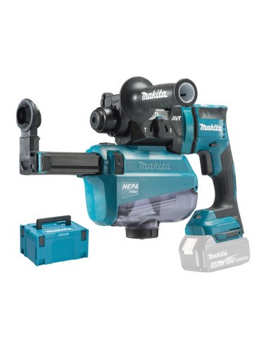 Перфоратор акумулаторен Makita DHR182ZWJ, 18V, LXT, SDS-Plus, 1.7J, безчетков мотор