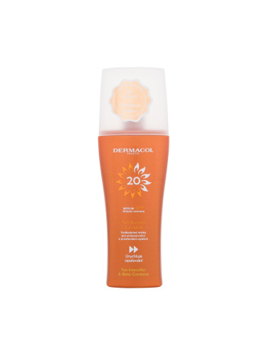 Dermacol Sun Milk Tan Booster SPF20 Слънцезащитна козметика за тяло 200 ml