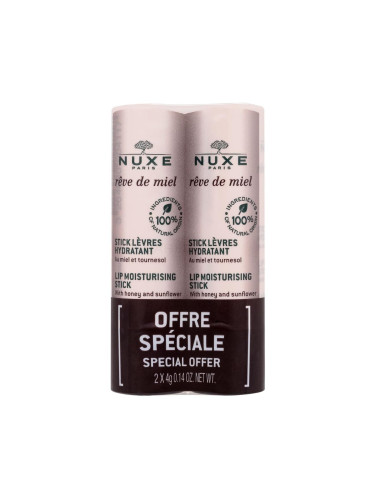 NUXE Rêve de Miel Lip Moisturising Stick Балсам за устни за жени 2x4 g