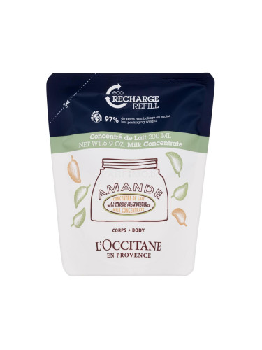 L'Occitane Almond (Amande) Milk Concentrate Крем за тяло за жени Пълнител 200 ml