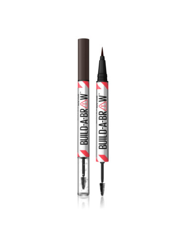 Maybelline Build-A-Brow двустранен молив за вежди за фиксиране и оформяне цвят 259 Ash Brown 1 бр.
