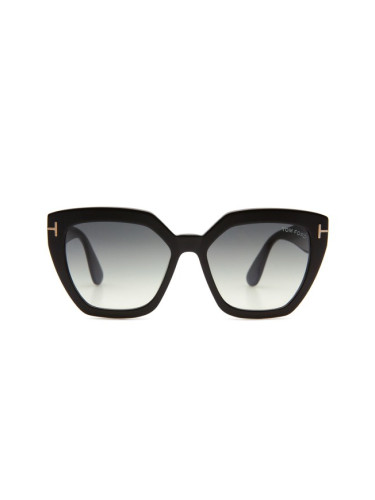 Tom Ford Phoebe Ft0939 01B 56 - квадратна слънчеви очила, дамски, черни