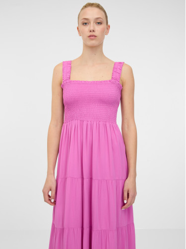 Pink women's maxi dress ORSAY