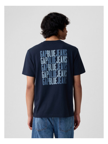 Blue men's T-shirt with GAP logo 1969