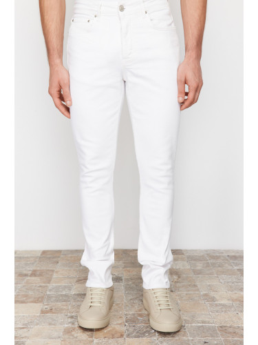 Trendyol White Skinny Stretch Fabric Slim Fit Jeans