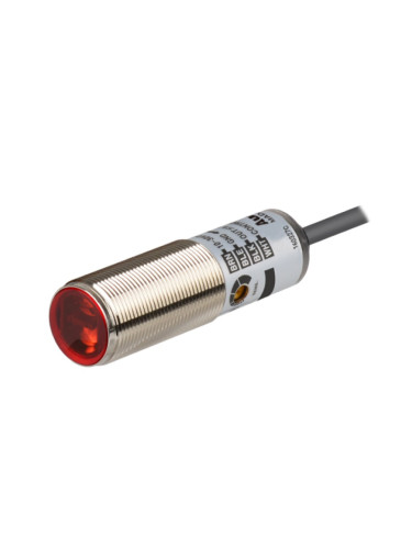 Оптичен датчик BRQM100-DDTA-P, 10~30VDC, отражателен, M18x63mm, PNP, 0~100mm