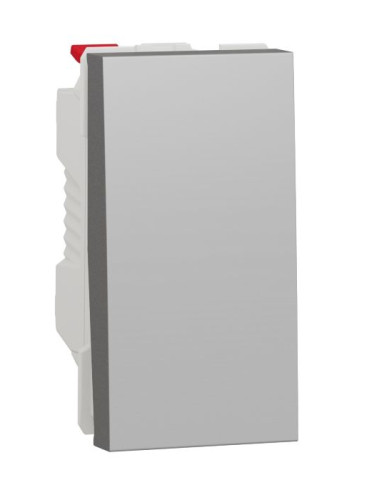 Електрически ключ сх.1 единичен, 10A, 250VAC, за вграждане, алуминий, New Unica, NU310130