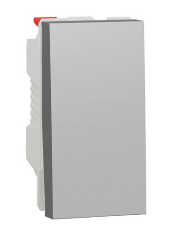 Електрически ключ сх.6 девиаторен, 10A, 250VAC, за вграждане, алуминий, New Unica, NU310330