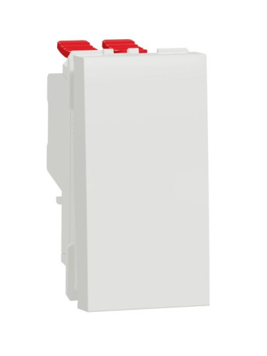 Електрически ключ сх7. кръстат, 10A, 250VAC, за вграждане, бял, New Unica, NU310518