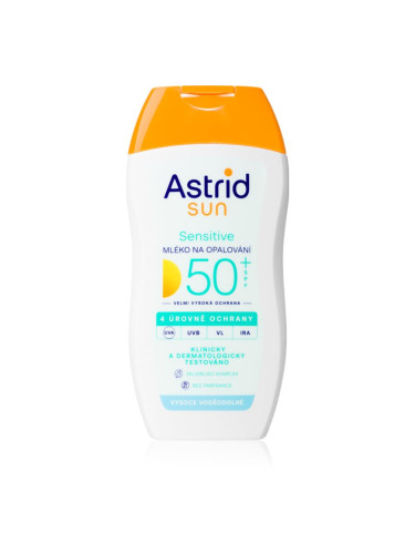 Astrid Sun Sensitive мляко за загар SPF 50+ с висока UV защита 150 мл.