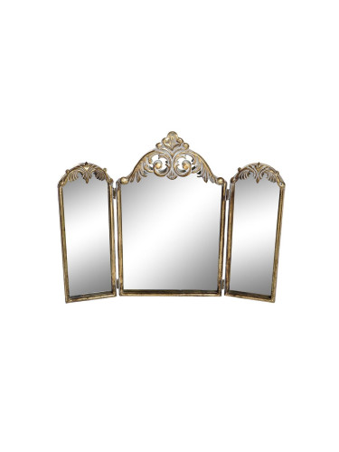 Стенно огледало DKD Home Decor Златен Метал (43 x 2 x 35 cm)