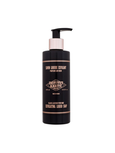 Institut Karité Exfoliating Liquid Soap Black Leather Течен сапун за жени 250 ml