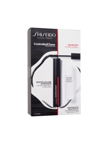 Shiseido ControlledChaos MascaraInk Подаръчен комплект спирала ControlledChaos MascaraInk 11,5 ml + почистване на грим Instant Eye and Lip Makeup Remover 30 ml
