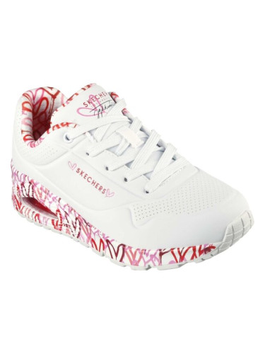Skechers UNO - LOVING LOVE Дамски обувки за свободното време, бяло, размер