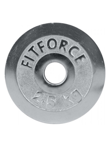 Fitforce ДИСК ЗА ЩАНГА 2,5 КГ CHROM 30 ММ Диск за щанга, сребърно, размер