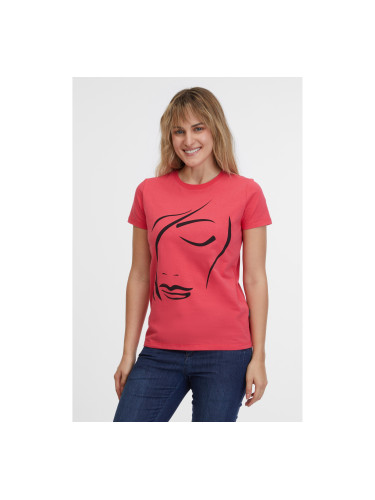 Women's coral T-shirt SAM 73 Marianela