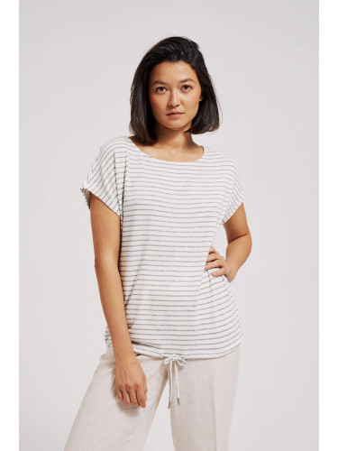 Marisse Women's Blouse L-Ts-4392 Off White