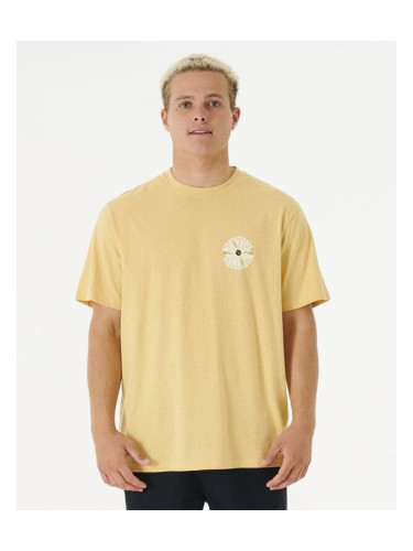Rip Curl SWC PSYCHE CIRCLES TEE Washed Yellow T-Shirt