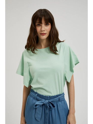 Women's blouse MOODO with wide sleeves - mint