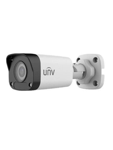 IP камера UniVIEW IPC2122LB-SF40-A, насочена ("bullet") камера, 2MP (1920x1080@25fps), 2.8mm обектив, Ultra H.265/H.264/MJPEG, IR осветеност (до 30м), външна IP67, PoE (802.3af), RJ-45