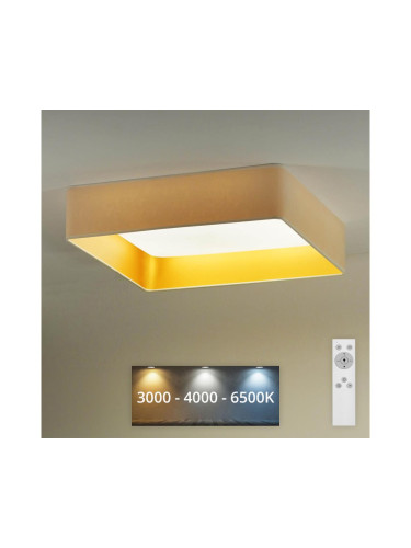 Brilagi - LED Димируема лампа VELVET SQUARE LED/24W/230V + д.у. кремав