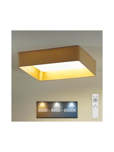 Brilagi - LED Димируема лампа VELVET SQUARE LED/24W/230V + д.у. бежов