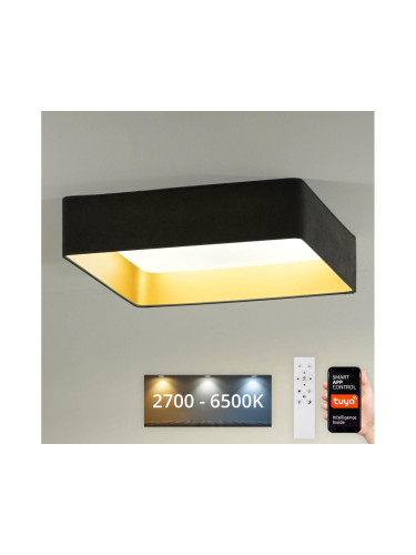 Brilagi-LED Димируема лампа VELVET SQUARE LED/36W/230V Wi-Fi Tuya  + д.у. сив