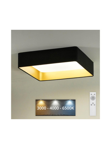 Brilagi - LED Димируема лампа VELVET SQUARE LED/24W/230V + д.у. черен