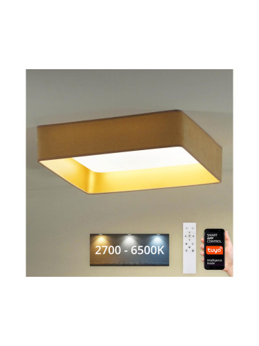 Brilagi-LED Димируема лампа VELVET SQUARE LED/36W/230V Wi-Fi Tuya  + д.у. бежов