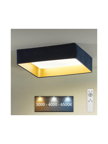 Brilagi - LED Димируема лампа VELVET SQUARE LED/24W/230V + д.у. тъмносин