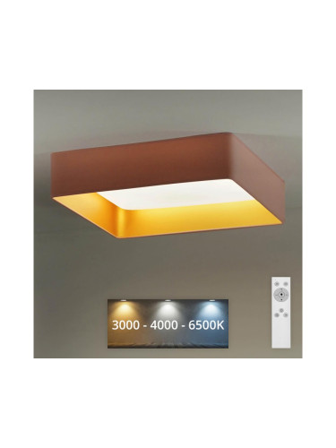 Brilagi - LED Димируема лампа VELVET SQUARE LED/24W/230V + д.у. розов