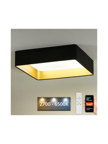 Brilagi-LED Димируема лампа VELVET SQUARE LED/36W/230V Wi-Fi Tuya  + д.у. черен