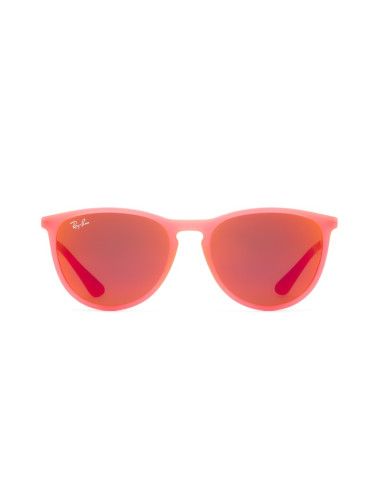 Ray-Ban Junior Erika Rj9060S 70096Q 50 - квадратна слънчеви очила, детски, червени, огледални