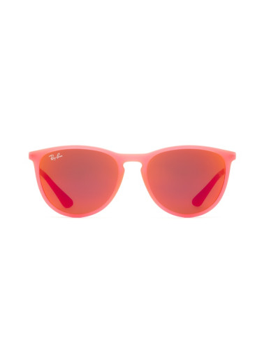 Ray-Ban Junior Erika RJ9060S 70096Q 50 - квадратна слънчеви очила, детски, червени, огледални