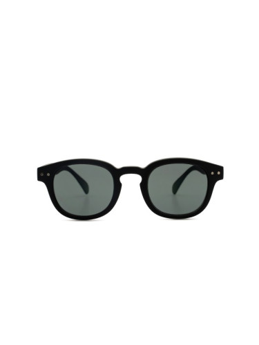 Izipizi Sun Junior #C Black (за възраст 5-10 години) - квадратна слънчеви очила, детски, черни
