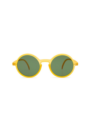 Izipizi Sun Junior #G Yellow Honey (за възраст 5-10 години) - кръгла слънчеви очила, детски, жълти